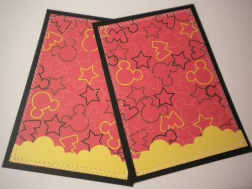 Disney Cricut Scrapbooking Mickey Mouse Photo Mats 4 1/2 x 6 1/2 Embellishments