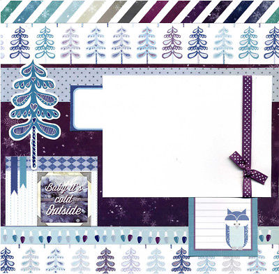 Baby It's Cold Outside - Premade Scrapbook Page