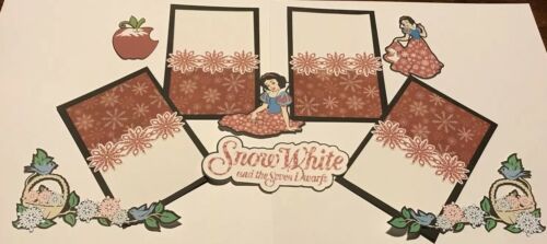 Disney Snow White Christmas scrapbook page photo mats and die cut set 1