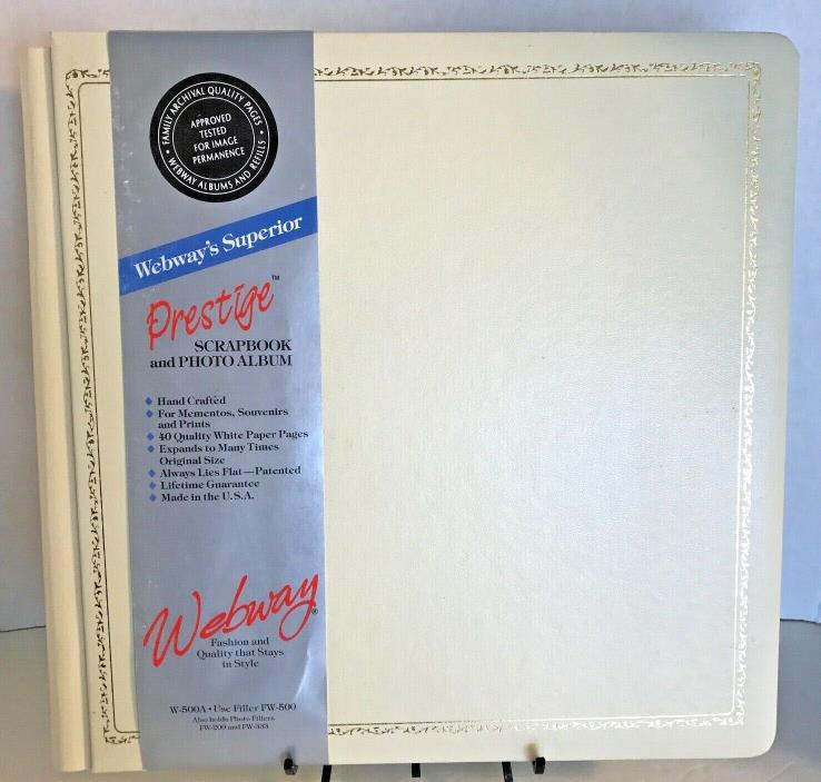 Webway Superior Prestige Cream Scrapbook and Photo Album Expandable Lies Flat