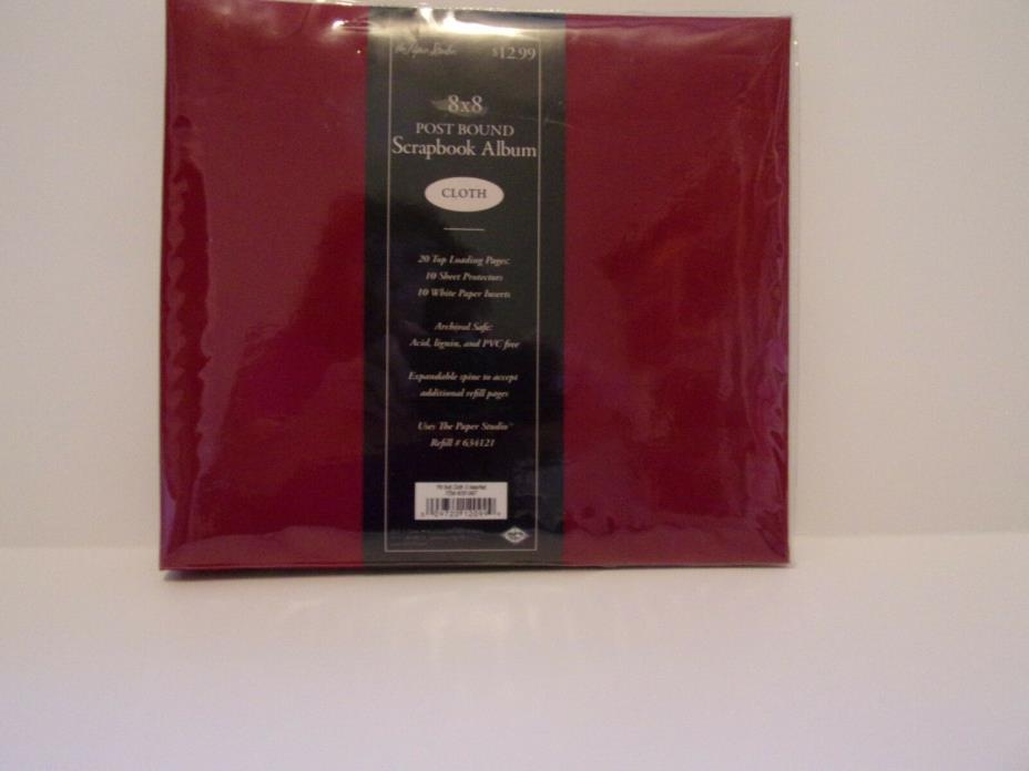 The Paper Studio 8x8 Scrapbook Album - Red
