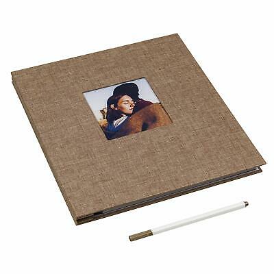 Self Adhesive Photo Album Magnetic Scrapbook 40 Double Sided Pages Linen