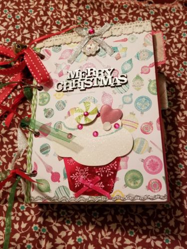 Christmas Scrapbook Handmade New For You To Fill with Memories retro look new
