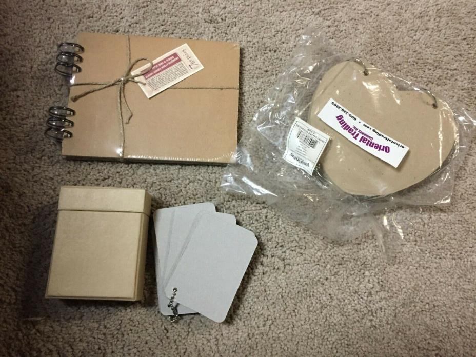 3 Chipboard Albums New
