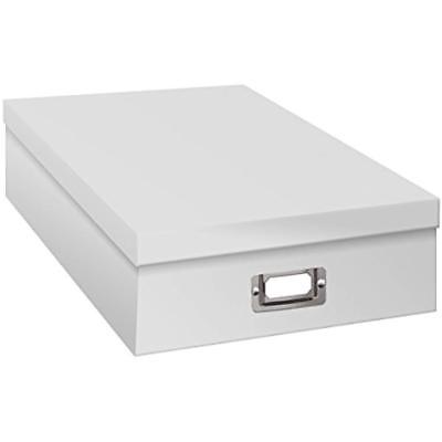 Pioneer Jumbo Scrapbook Storage Box, Crafters White, 14 3/4