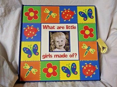 New Seasons What are Little Girls Made Of Photo Album Scrapbook 2002 Ribbon Tie