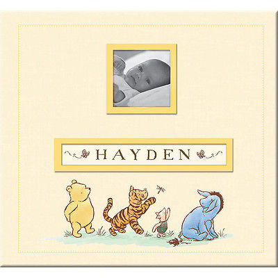 Disney Classic Winnie the Pooh Newborn Shower Gift Post Scrapbook Album 12x12
