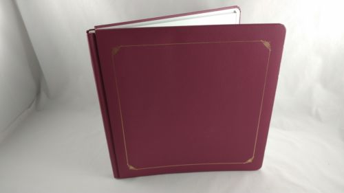 Creative Memories Pink w/ Gold Trim Scroll Album 12