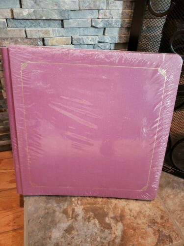 Creative Memories 12X12 Mauve with Gold  Foil Album Old Style With Pages NEW
