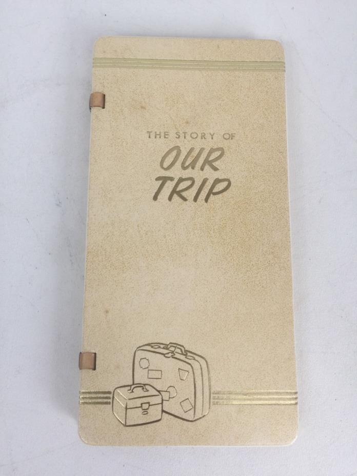 Vintage Webway Story Of Our Trip Photo Album 9 Double Sided Pages NOS