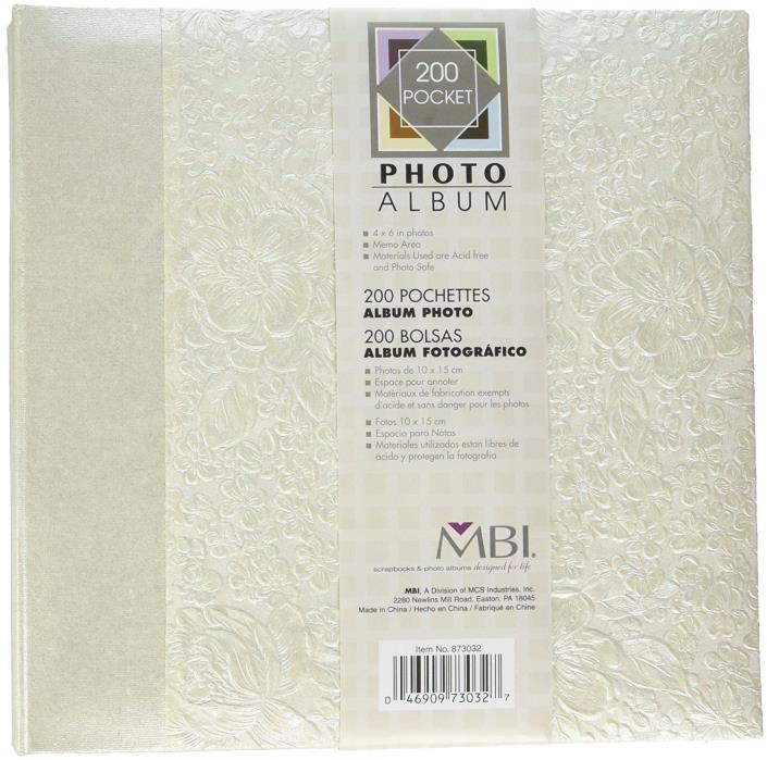 MBI Embossed Book Bound Photo Album 8.75