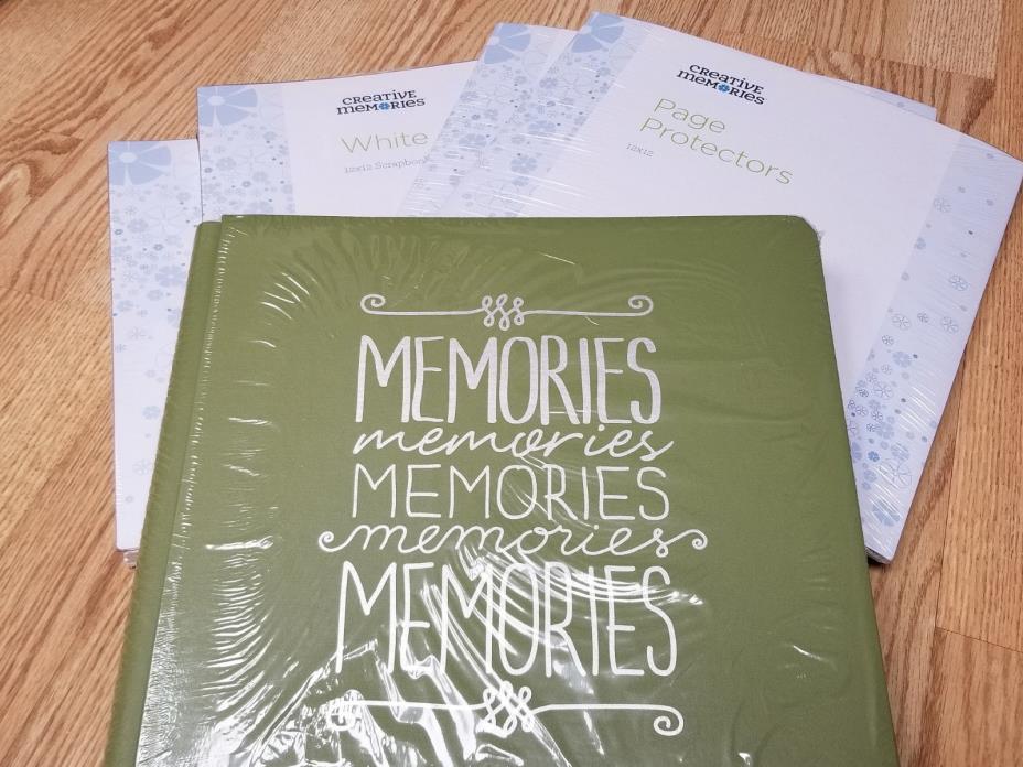 Creative Memories T12 x 12 Memories Coverset w/30 pages/protect lot NIP