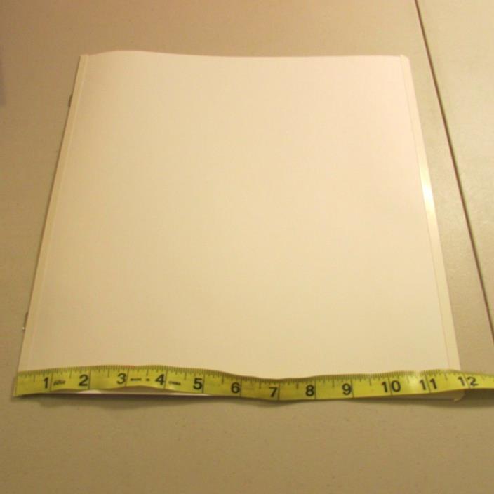 Creative Memories 12x12 WHITE pages Loose LOT 10 total pages---