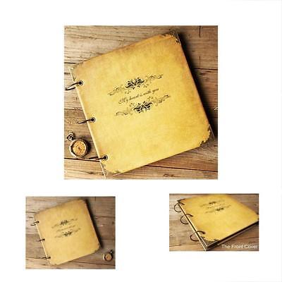 New DIY Album Wedding Scrapbook Vintage Photo Leatherette Cover Retro And (My Is