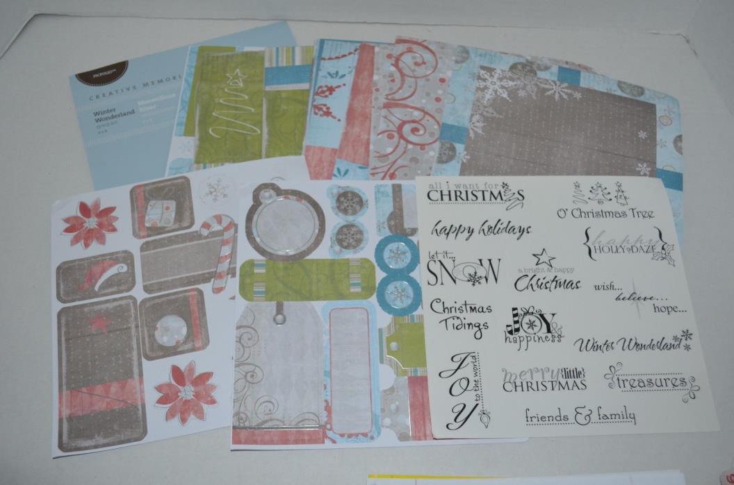 Creative Memories 8x8 Winter Wonderland Quick Kit Scrapbooking  NEW