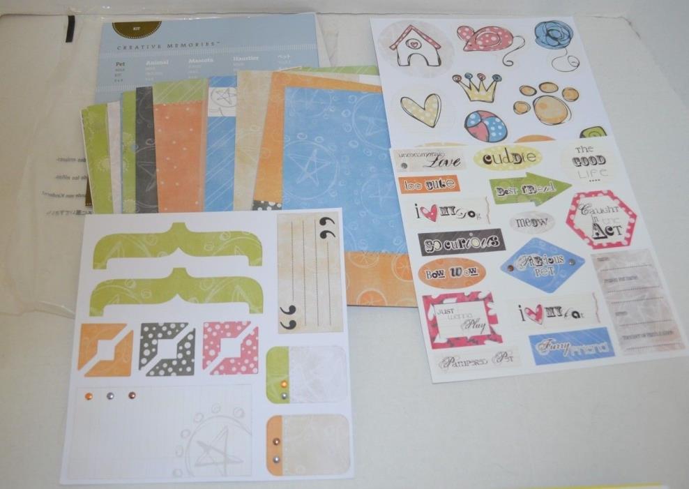 Creative Memories 8x8 Pet Max Scrapbooking Kit NEW