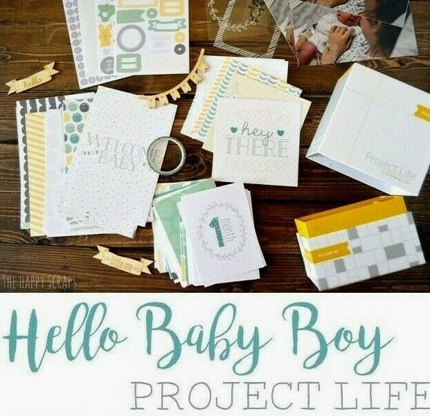 NEW Stampin' Up HELLO BABY BOY Project Life CARD KIT & ACCESSORY PACK