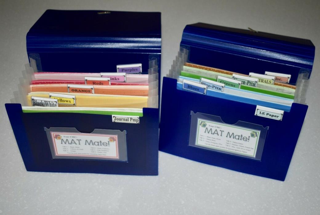 CREATIVE MEMORIES Scrapbook MAT MATE ORGANIZERS Journaling Paper LOT All Colors