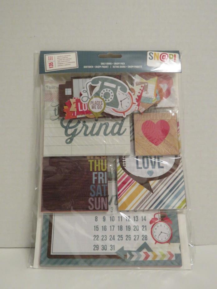 Simple Stories Daily Grind Snap Pack 135 Pieces