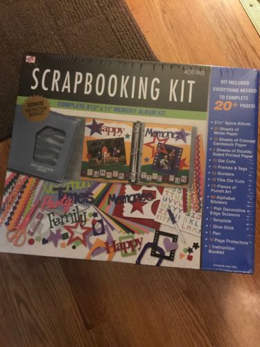 WT SCRAP BOOKING KIT, NEW IN BOX, COMPLETE MEMORY ALBUM KIT, GREAT GIFT