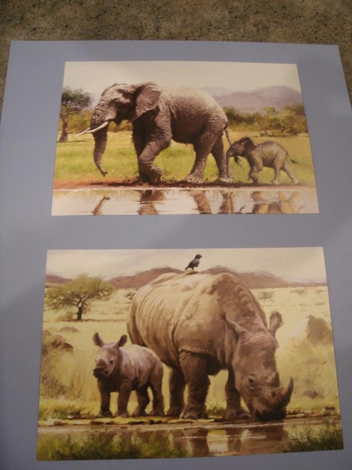 Elephant & Rhinoceros by Hunkydory The Little Book of Wild at Heart & Woodland