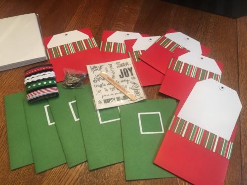 Brand New Memory Makers Gift Set Scrapbooking Card Eyelets Christmas Ribbon