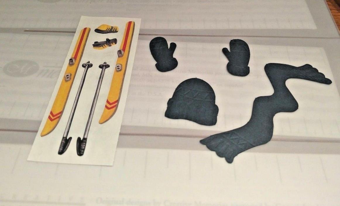 Creative Memories Die Cuts & Stickers Set      ~*~ SKIING & WINTER CLOTHING ~*~