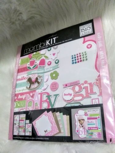 Mambi Kit Baby Girl Scrapbook Kit 12x12 Paper Stickers