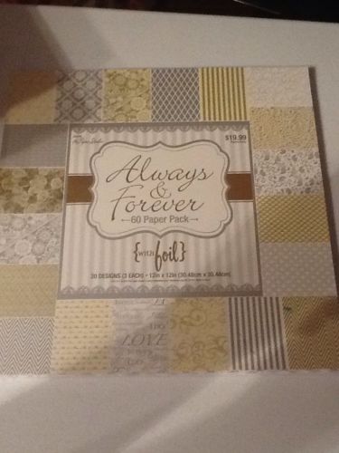 Always And Forever 36 Paper Pack With Foil Wedding Designs Papercrafting