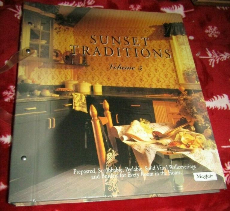 Mayfair Wallpaper sampler Book SUNSET TRADITIONS Vol 5 Scrapbooking-Crafts++