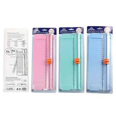 Portable Mini Office Cutting Mat Cutter Ruler Precision Paper Card Photo Trimmer