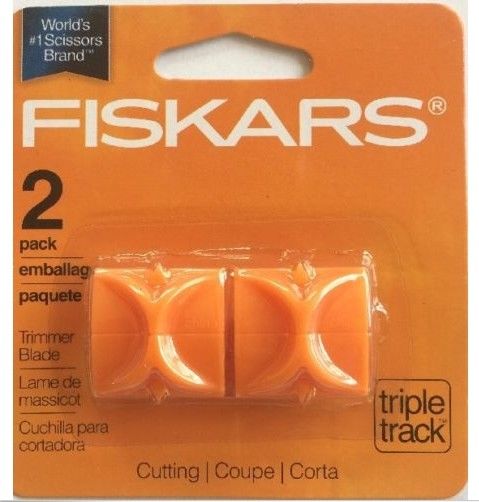 Fiskars Triple Track Trimmer Blade Replacement  2 Pack ~New-