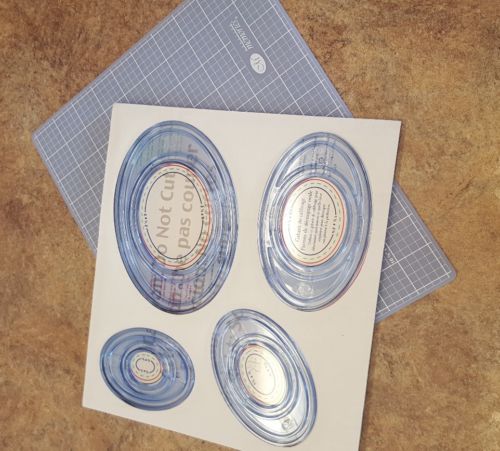 Creative Memories Custom Cutting System with Oval shapes and Mat