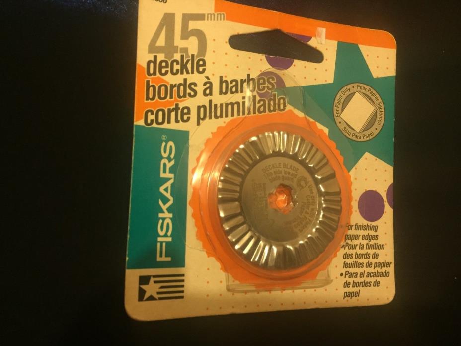 New**FISKARS Deckle Rotary Blade 45mm**#9536**FREE SHIPPING!!