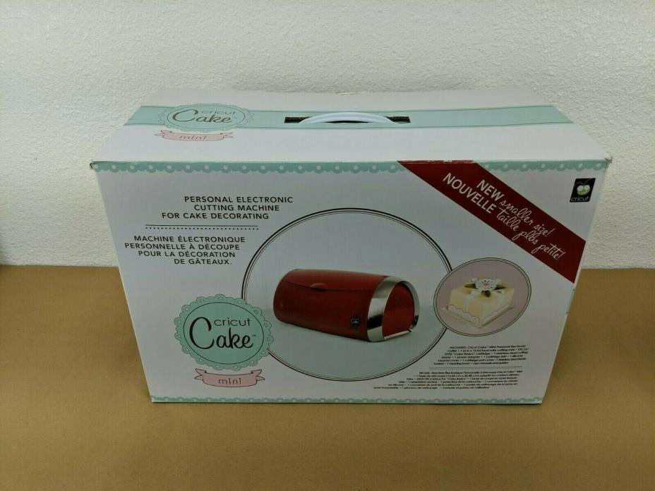 Cricut Cake Mini Personal Electronic Cutting Machine Red New OPEN BOX