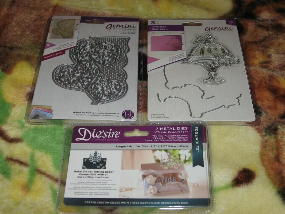 NIP Crafter's Companion Stamp and Die Lot