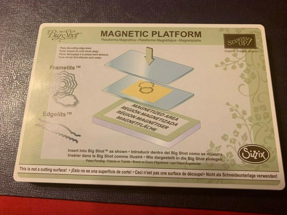 Stampin Up! MAGNETIC PLATFORM Big Shot BRAND NEW Still in Package Sizzix