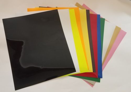 12 Pcs Multi Color Vinyl Sheets Heat Transfer Iron On For T-Shirts Hats 12