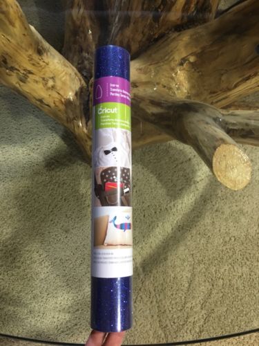 Cricut Glitter Iron on Blue Glitter