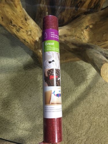 Cricut Iron-on Red Glitter 12 x 19 inch 1 Roll