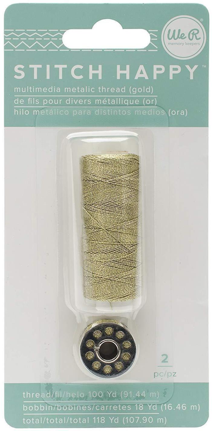 We R Memory Stitch Happy Bakers Twine & Bobbin Gold, Mint and Red