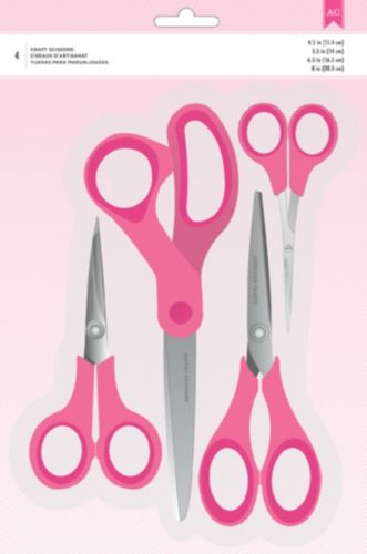 AMERICAN CRAFTS Scissors - 4 Pack*Scrapbook Tools