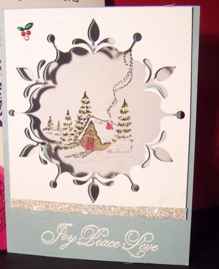 Penny Black - CHRISTMAS COTTAGE WOOD MOUNT STAMP - Cottage nested in trees