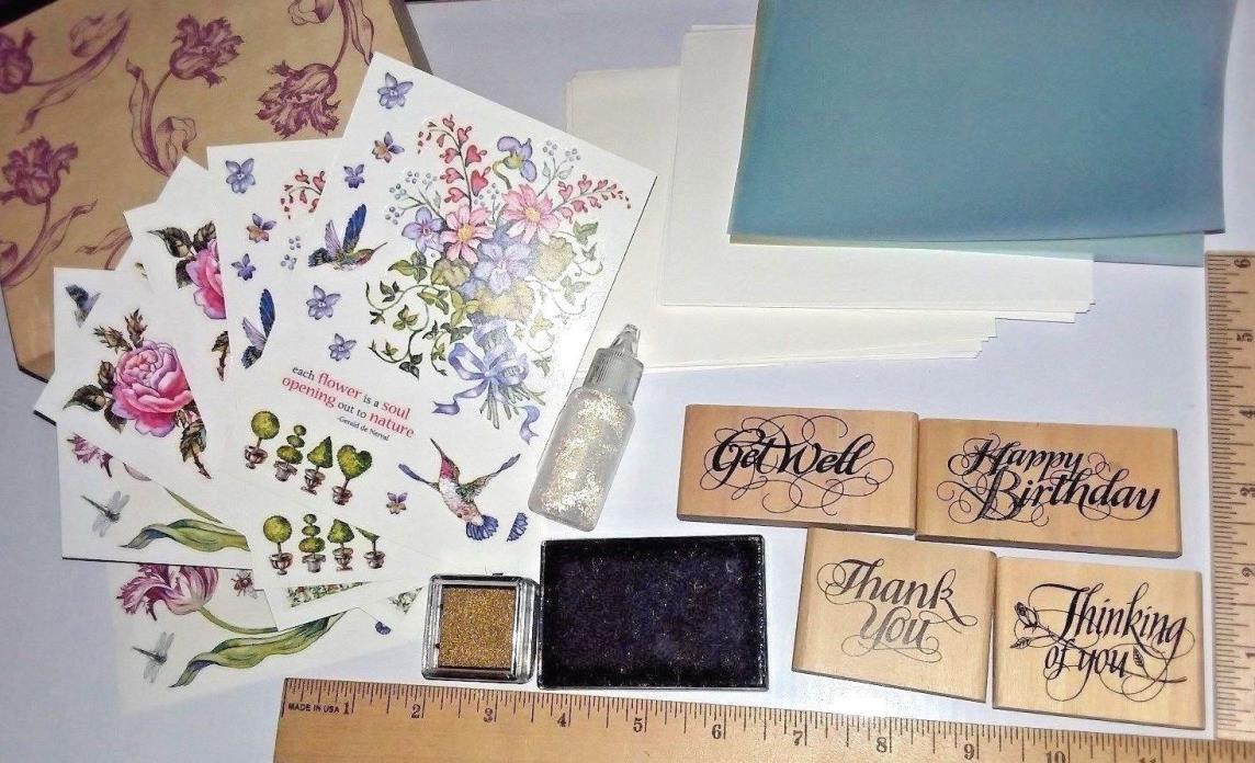 Designs for Creativity Special Occasions Card Box Lot PSX Rubber Stamp Craft Set