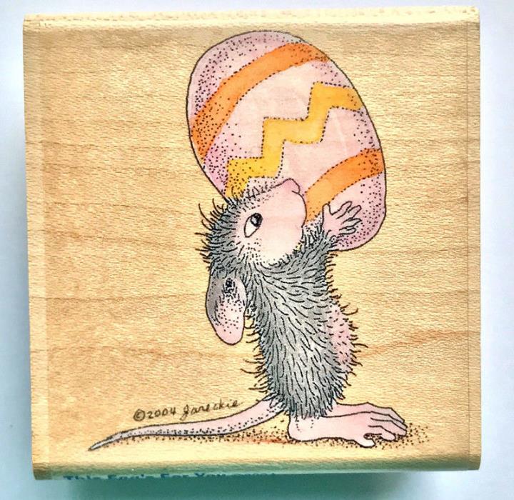 House Mouse Designs This Egg's For You Wood Mounted Rubber Stamp