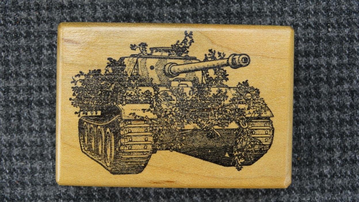 German Tank Rubber Stamp 1995 by ImaginAir Designs