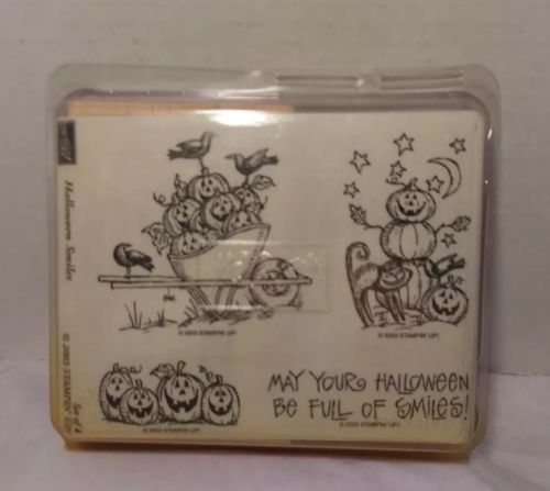New Stampin' Up Halloween Smiles Stamp Set Card Making Scrapbook Pumpkin 2003