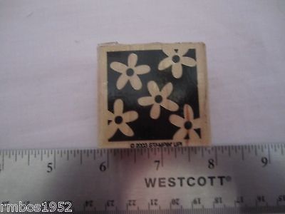 Stampin Up Mostly Flowers One Wood Stamp Flower Stamp