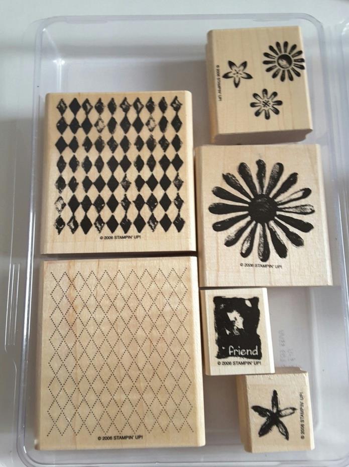 Stampin' Up Looks Like Spring 6 Mounted Rubber