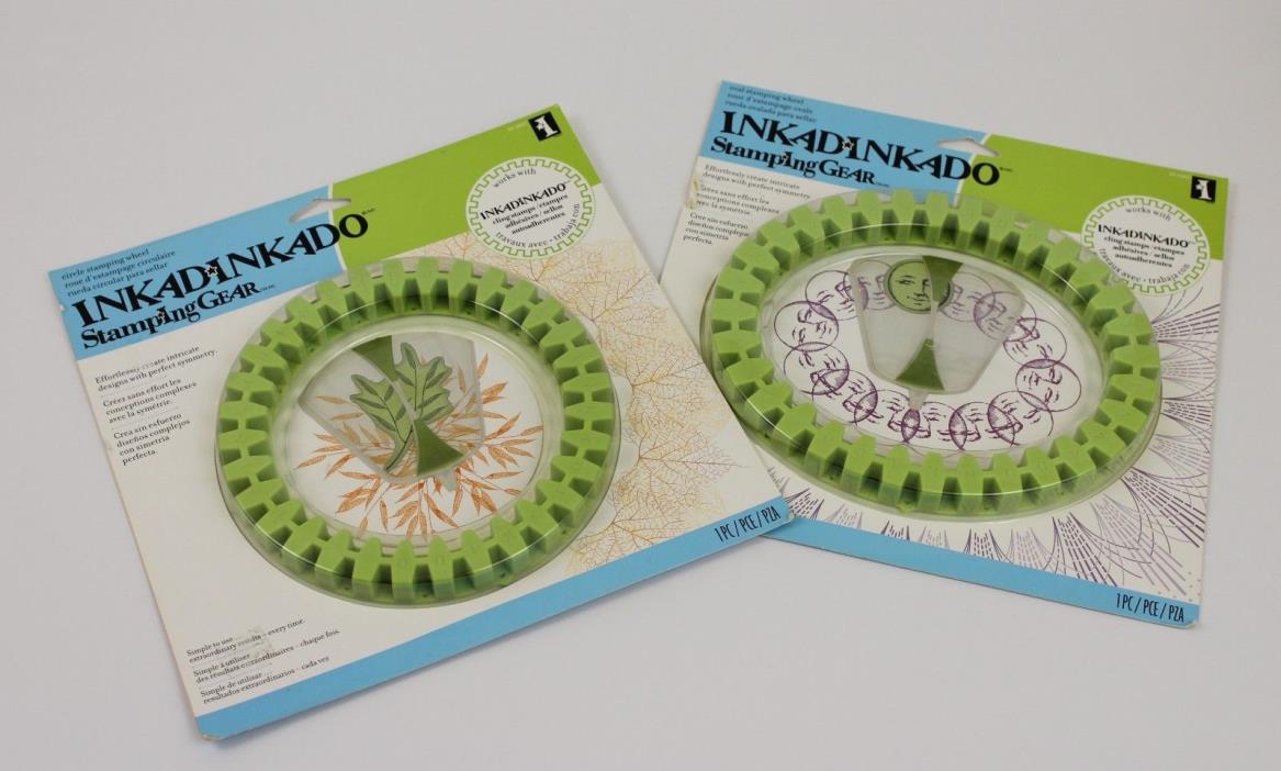 Sanping Wheels Inkadinkado New Circle and Oval Stamping Wheels Lot of 2